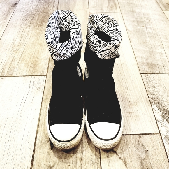 Chuck Taylor converse black casual booties sz 8 - Picture 4 of 8